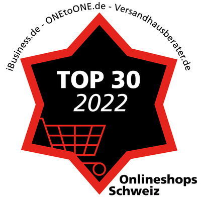 Top 30 B2C Onlinesshops Schweiz 2022
