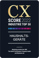 Customer Experience (CX)-Score 2022 / Haushaltsgeräte